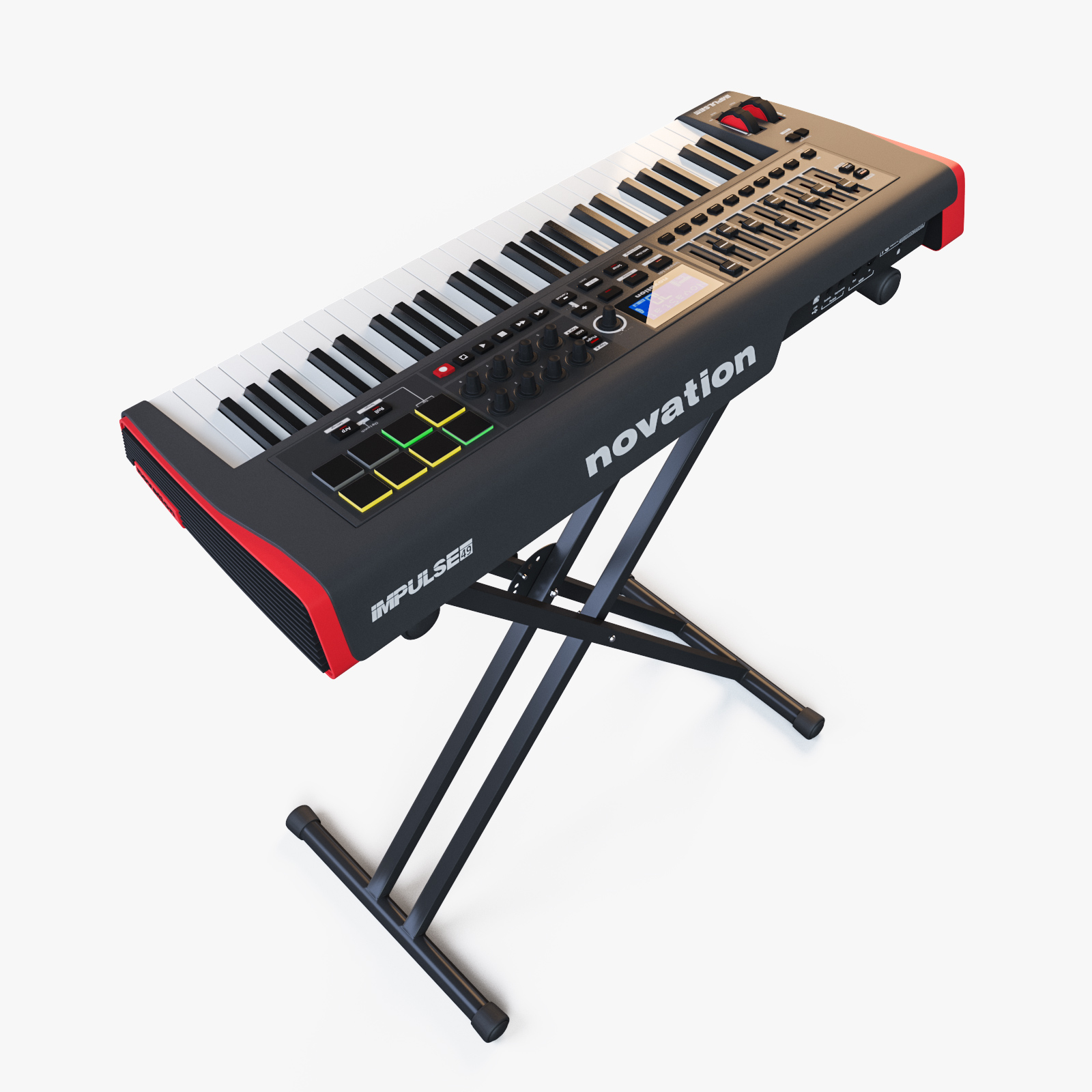 Midi novation impulse 49 3D model - TurboSquid 1169556