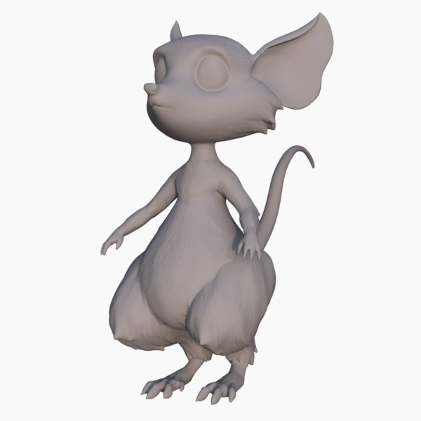 漫画のマウス3dモデル Turbosquid