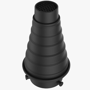 snoot conical honeycomb grid 3D model
