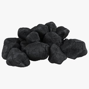 3D model realistic coal