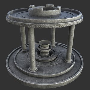 ancient altar 3D model