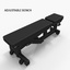 3D bench rack barbell gym