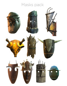 3D masks pack model