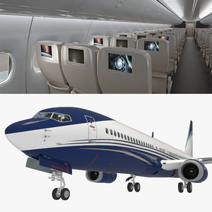 boeing 737-900 interior generic 3D model
