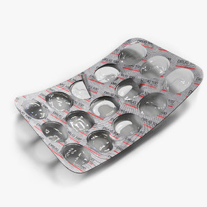 medication tablet 3D