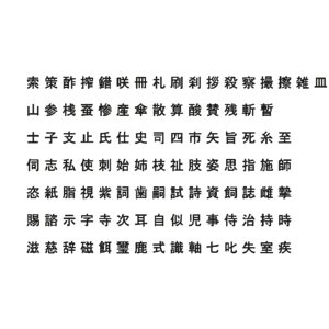 chinese ms pgothic font 3D model