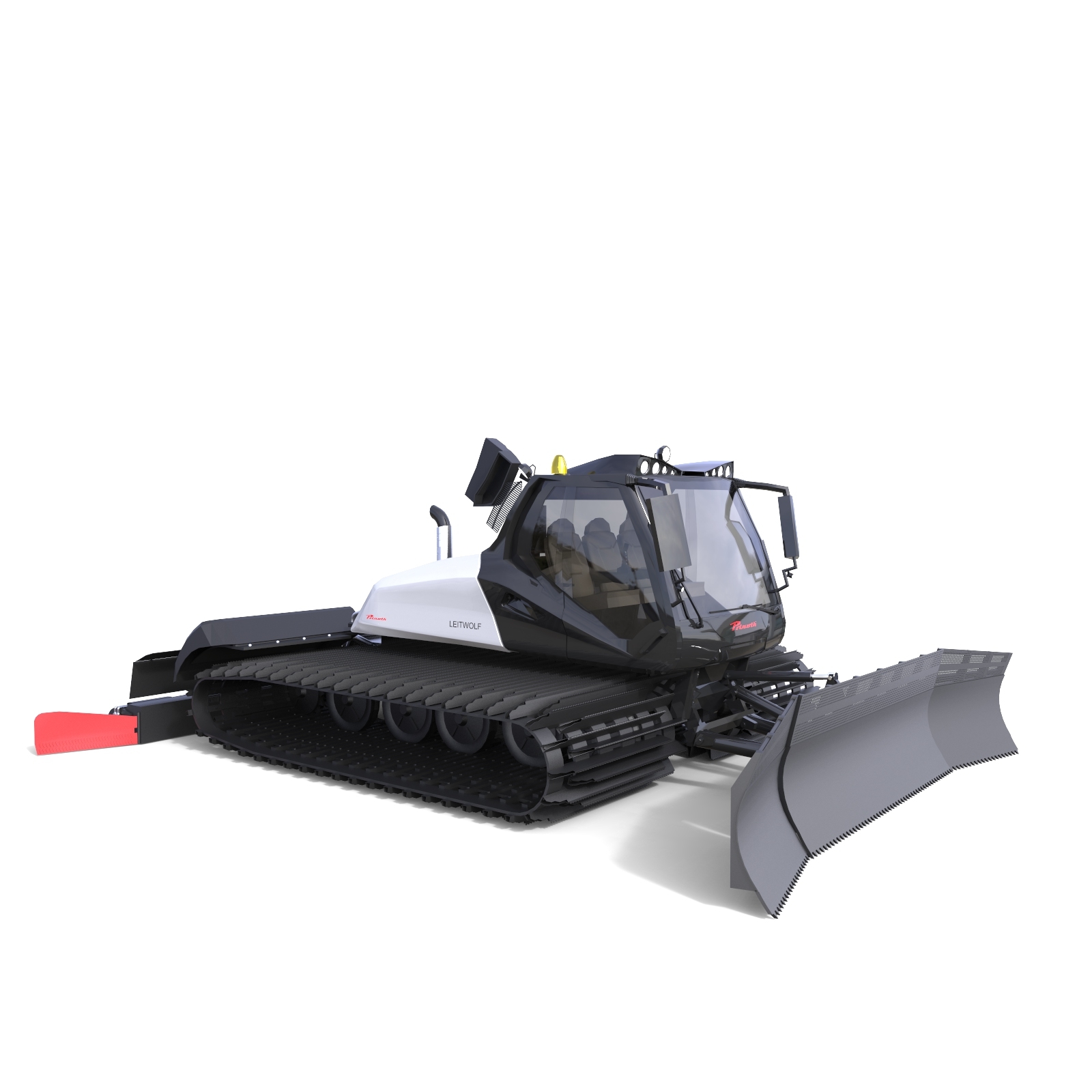 Prinoth leitwolf snow groomer 3D model TurboSquid 1170291