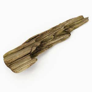 3D driftwood wood