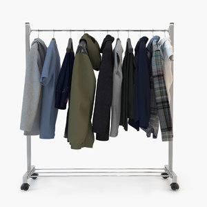 clothes rack 3D model