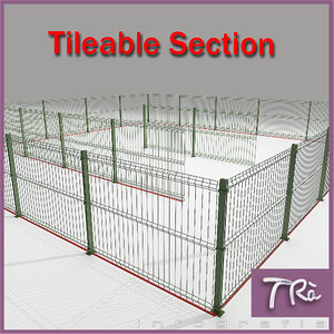 fence tileable 3D model