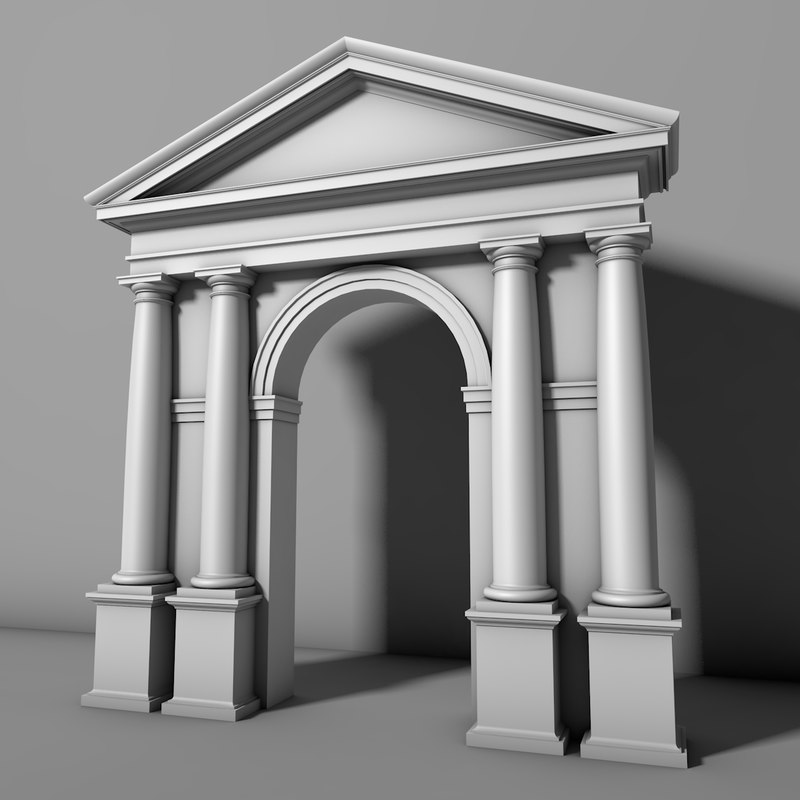 Free tuscan order arch  vignola 3D  model  TurboSquid 1170432