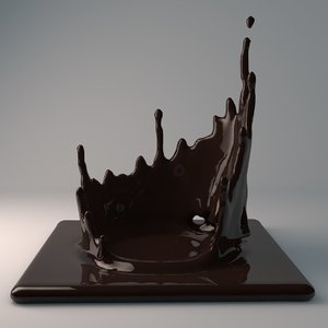 products splash chocolate 3D model