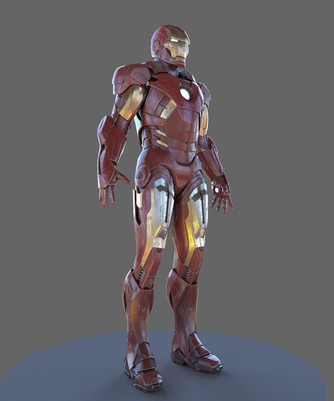 Iron man mk7 3D model - TurboSquid 1170581