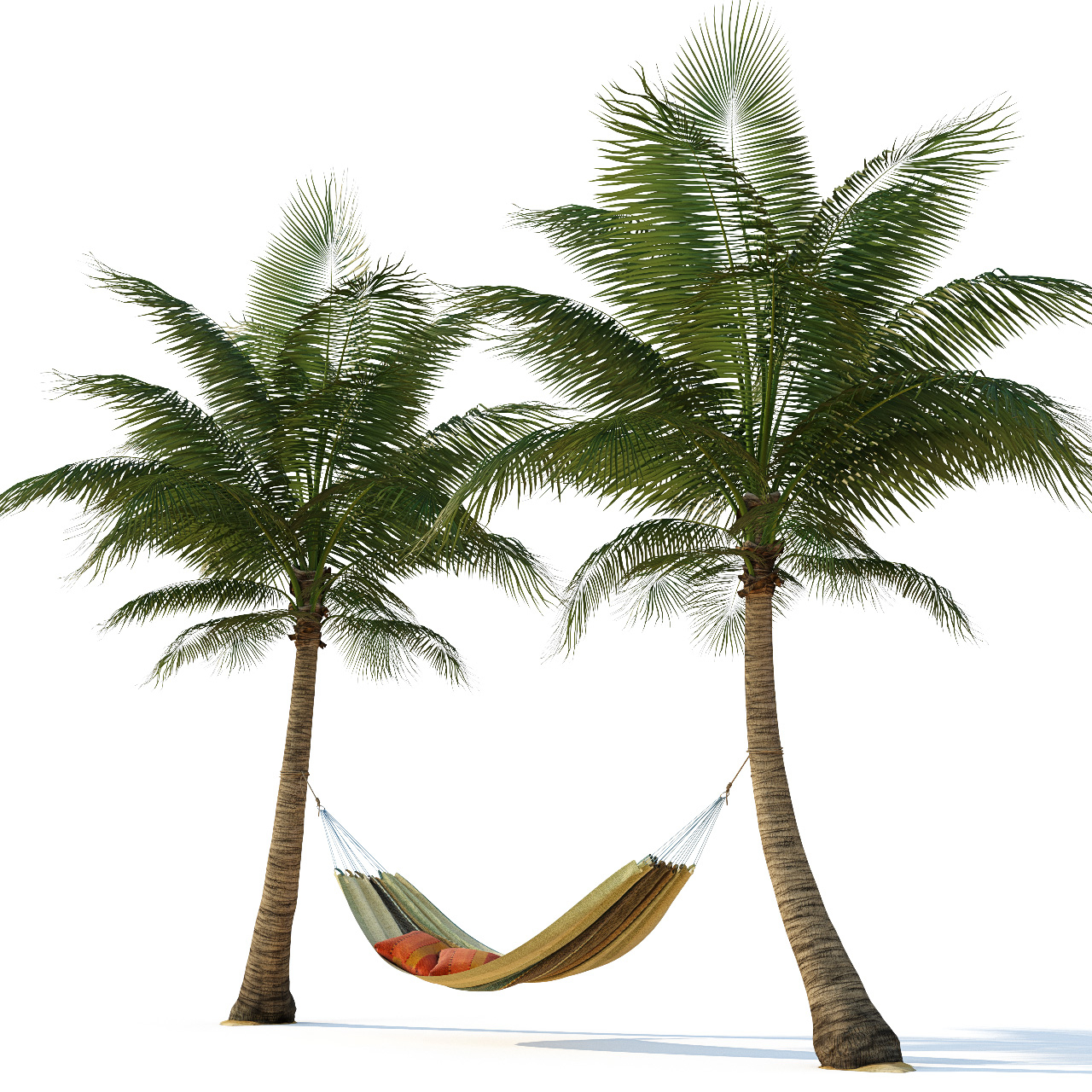 3D hammock palm trees TurboSquid 1170601