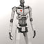 3D android robot rigged model