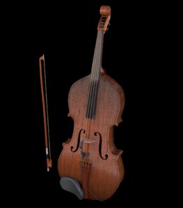 3D violin strings model