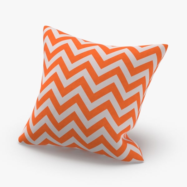 orange striped pillows