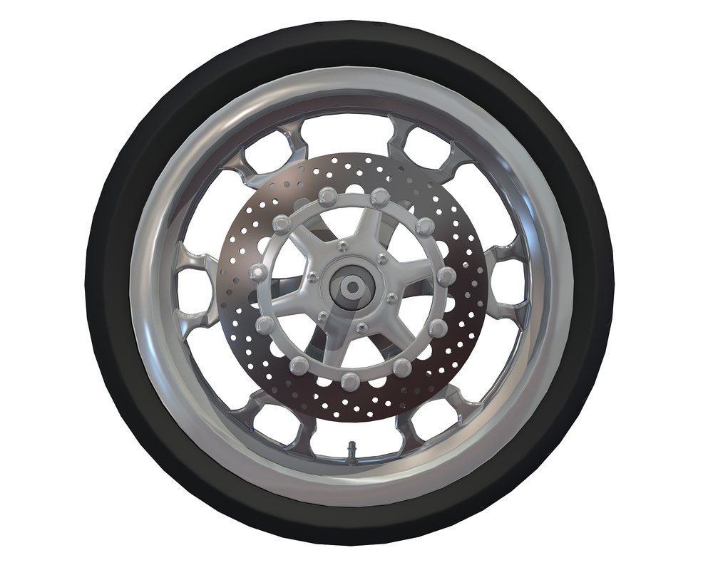 Motorcycle wheel 3D model TurboSquid 1170967