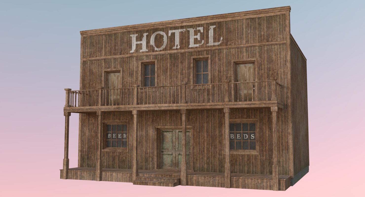 Western building 7 3D model TurboSquid 1171125