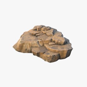 realistic rock pbr 03 3D model