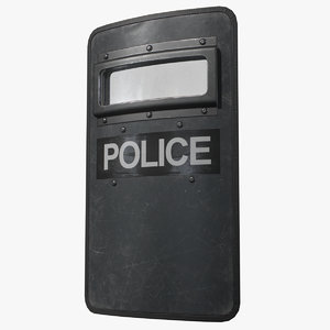 3D ballistic police shield