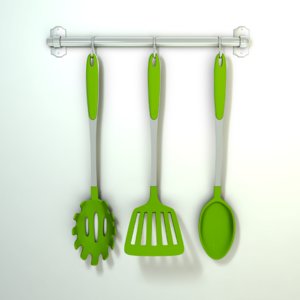 3D model kitchen utensils