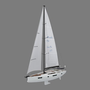 hanse 675 yacht 3D model
