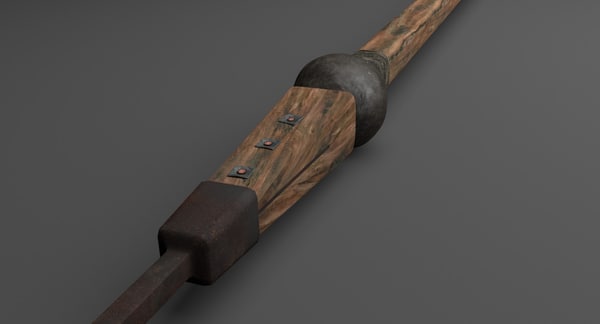 3D heavy roman throwing spear - TurboSquid 1171353