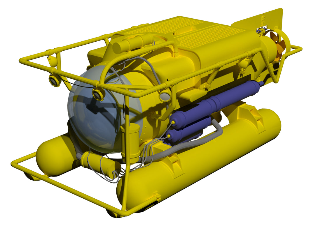 3D submersible model TurboSquid 1171371