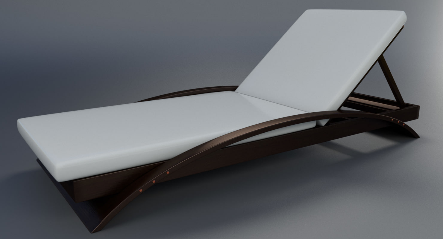 Pool Lounge Chair 3D Model TurboSquid 1171442