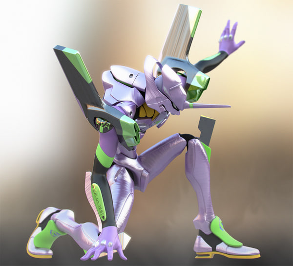 Neon Genesis Evangelion 3d Models For Download Turbosquid