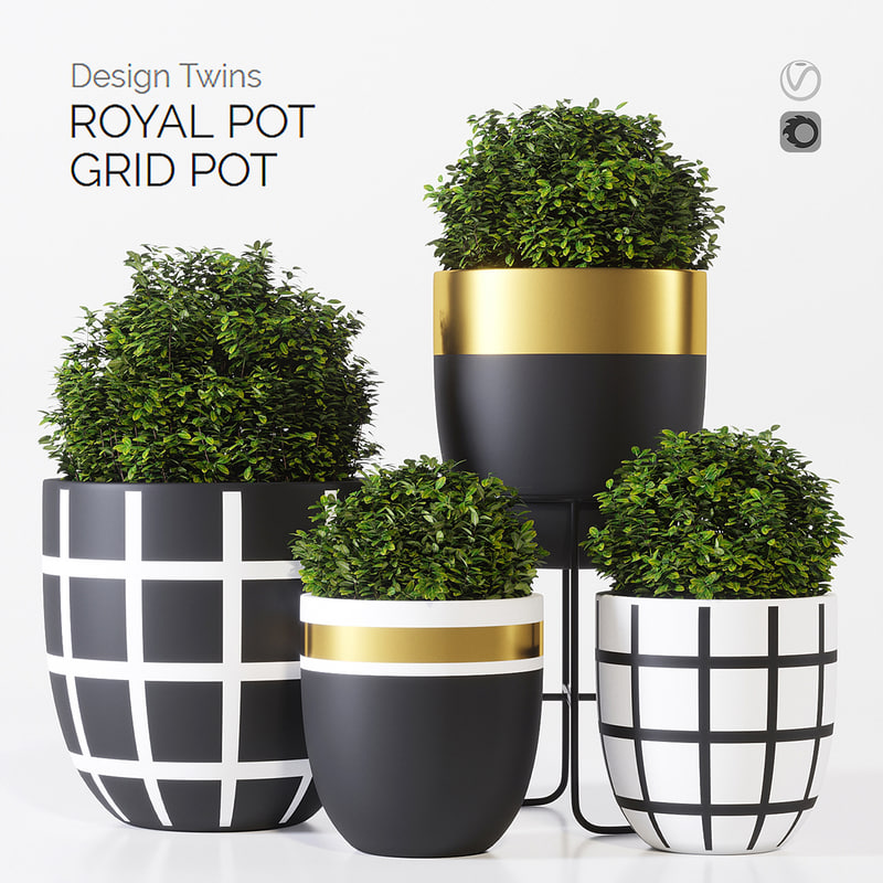 3D model designtwins pot  design  twins  TurboSquid 1171523