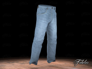 blue jeans 3D model