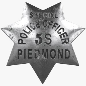 vintage police badge model