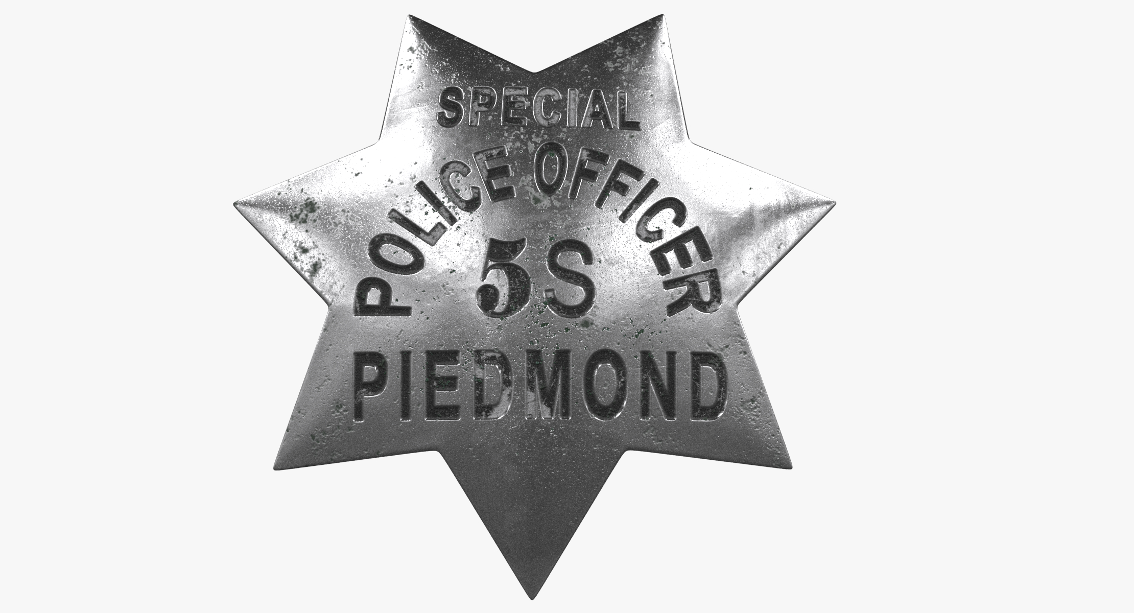 Vintage police badge model - TurboSquid 1171672
