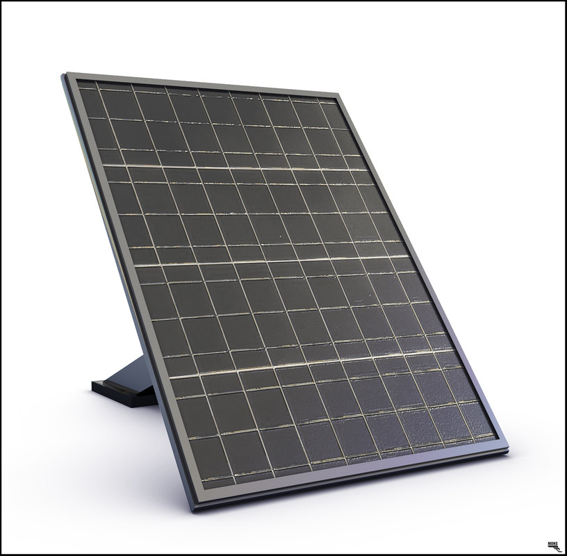 Free solar panel 3D model TurboSquid 1171717