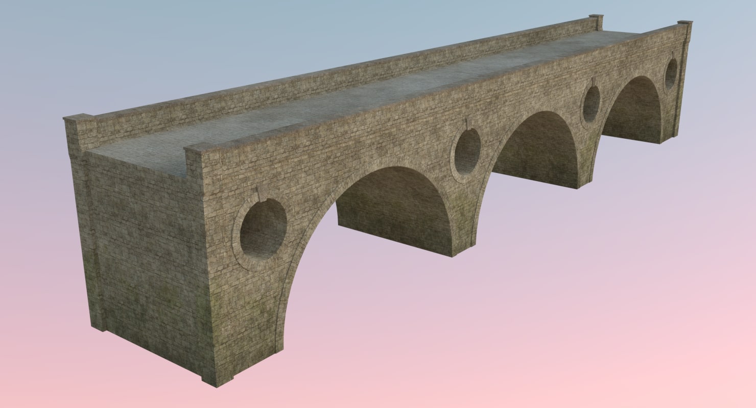 Stone bridge 3D model TurboSquid 1171733