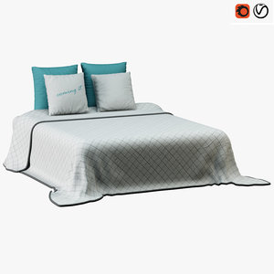 bed bedclothes cloth 3D