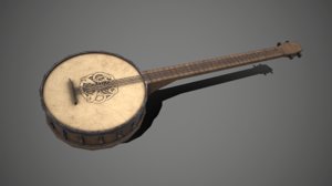 banjo 3D model