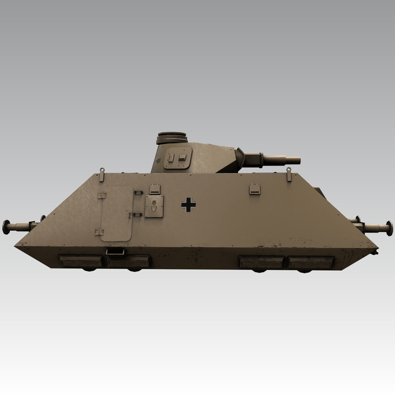 Maquette German Panzer Draisine Zeppelin – Montée Et Peinte Par Vincenzo Lanna, 1/35