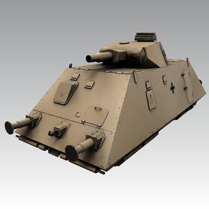 3D panzer draisine armored