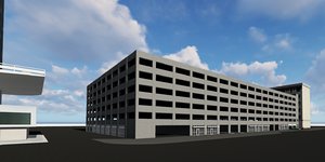 3D model garage revit architecture