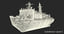 3D nuclear powered icebreaker yamal model