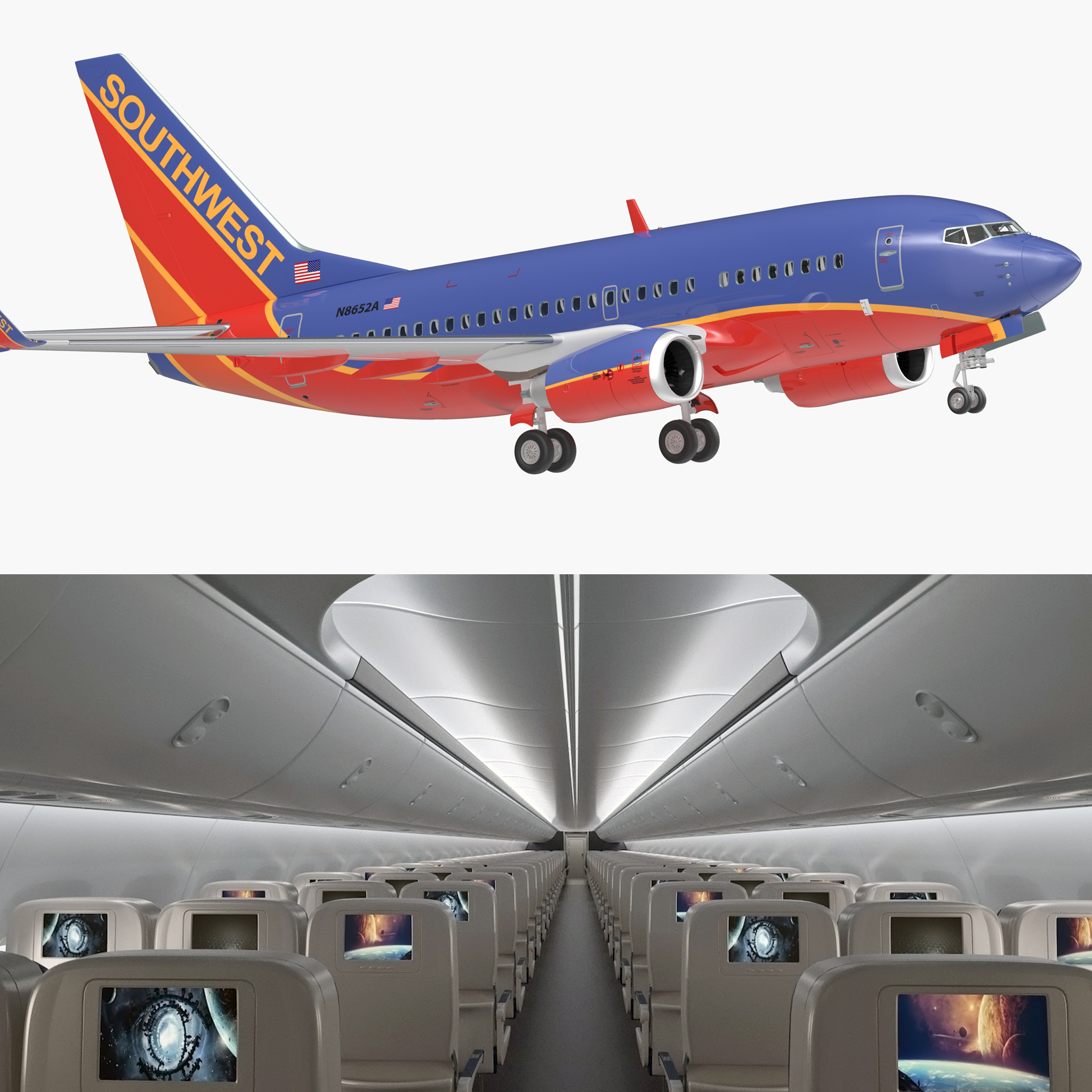 Boeing 737 600 Mit Interior Southwest Airlines
