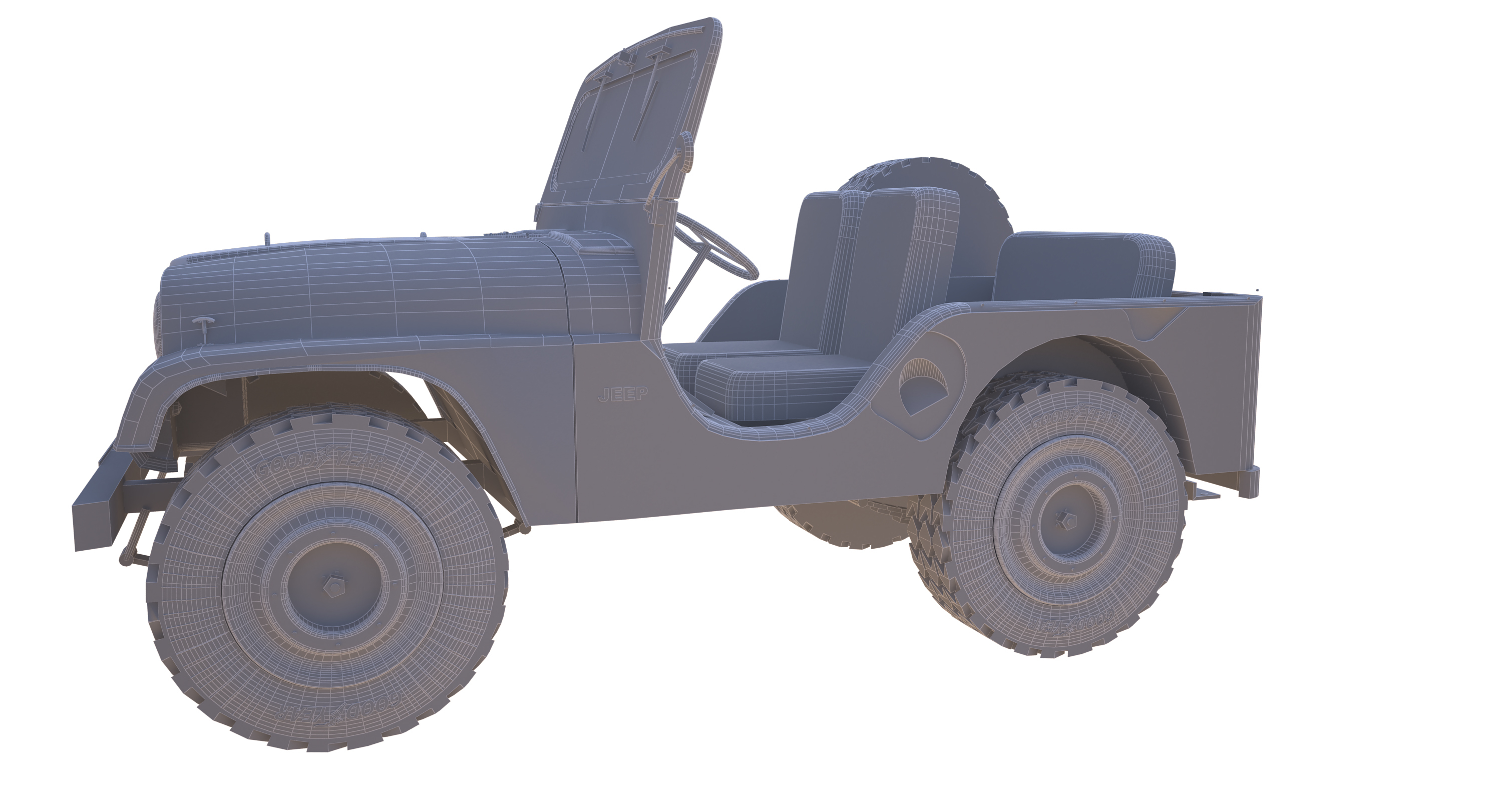 Jeep cj5 cj 3D model TurboSquid 1172101