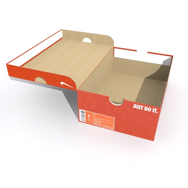 3D модель Nike Shoe Box - TurboSquid 
