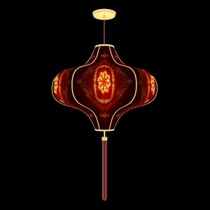 chinese red lantern model