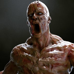 3D model zbrush rigged