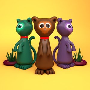 3D toy meerkat