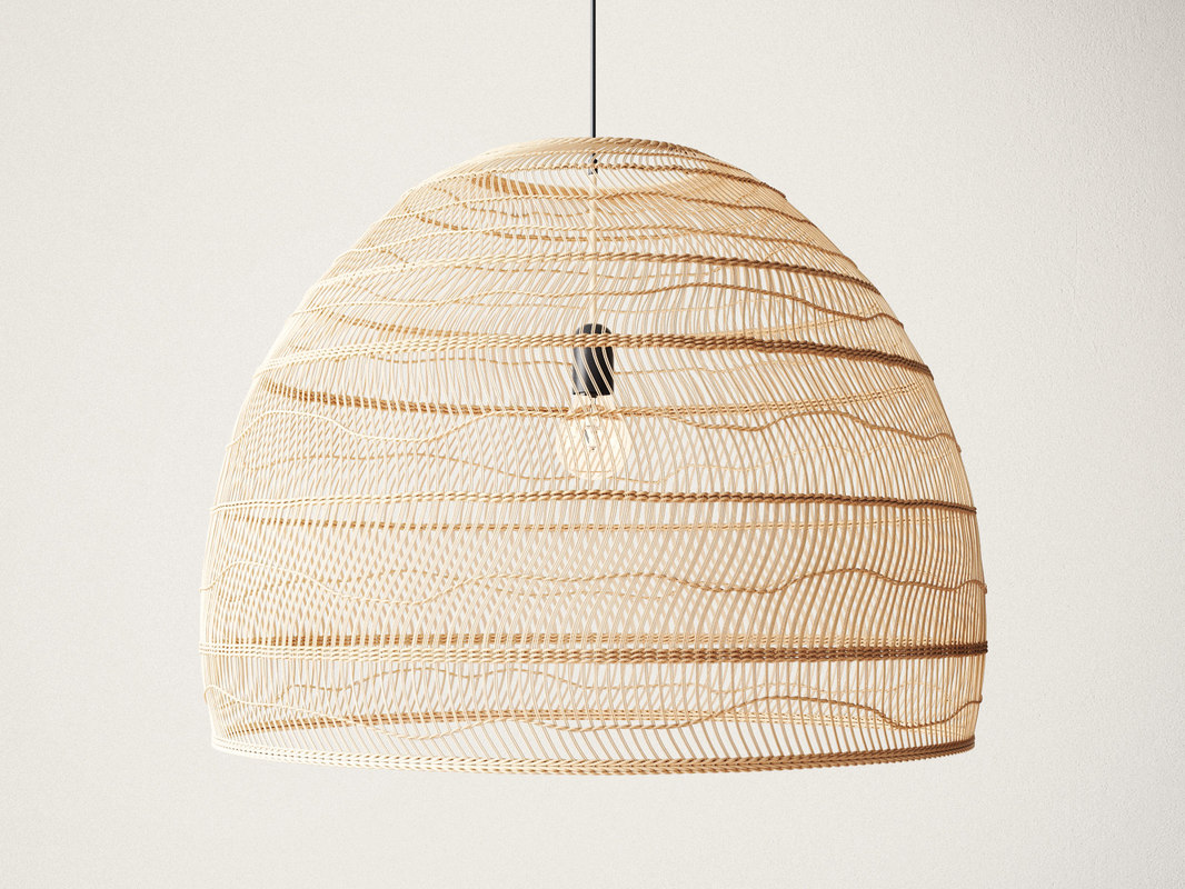 Wicker Hanging Lamp Large 3d Model Turbosquid 1172424 Wicker Hanging Lamp Large 3d Model